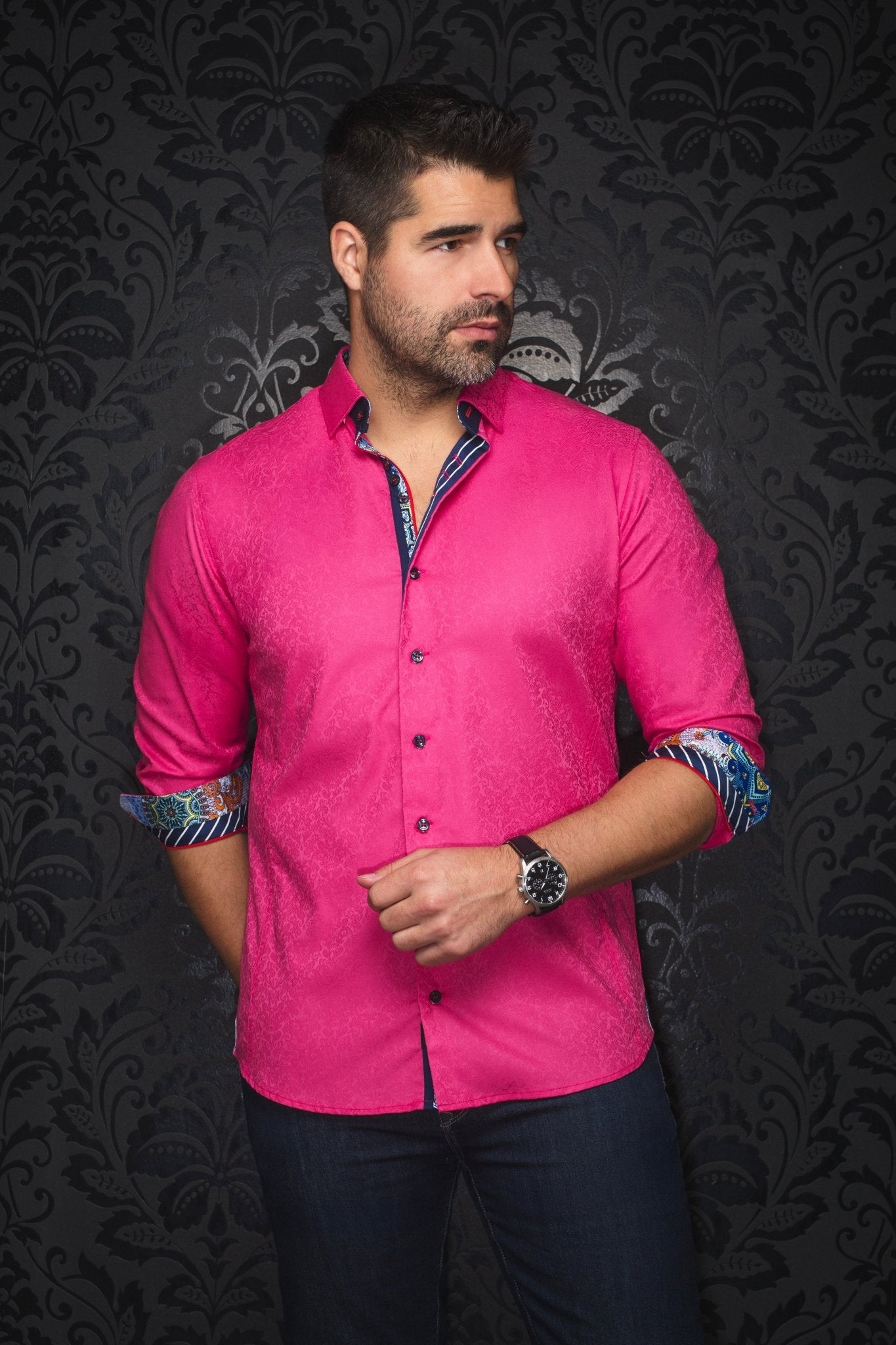 CHEMISE | CAPELLA, Fuchsia - AU NOIR