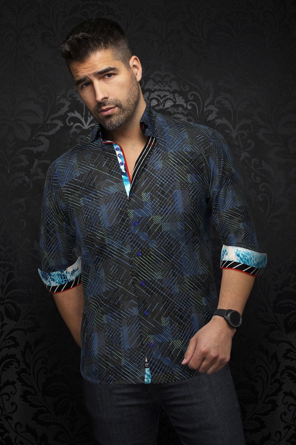 CHEMISE | CLARKE, Black Mint - AU NOIR