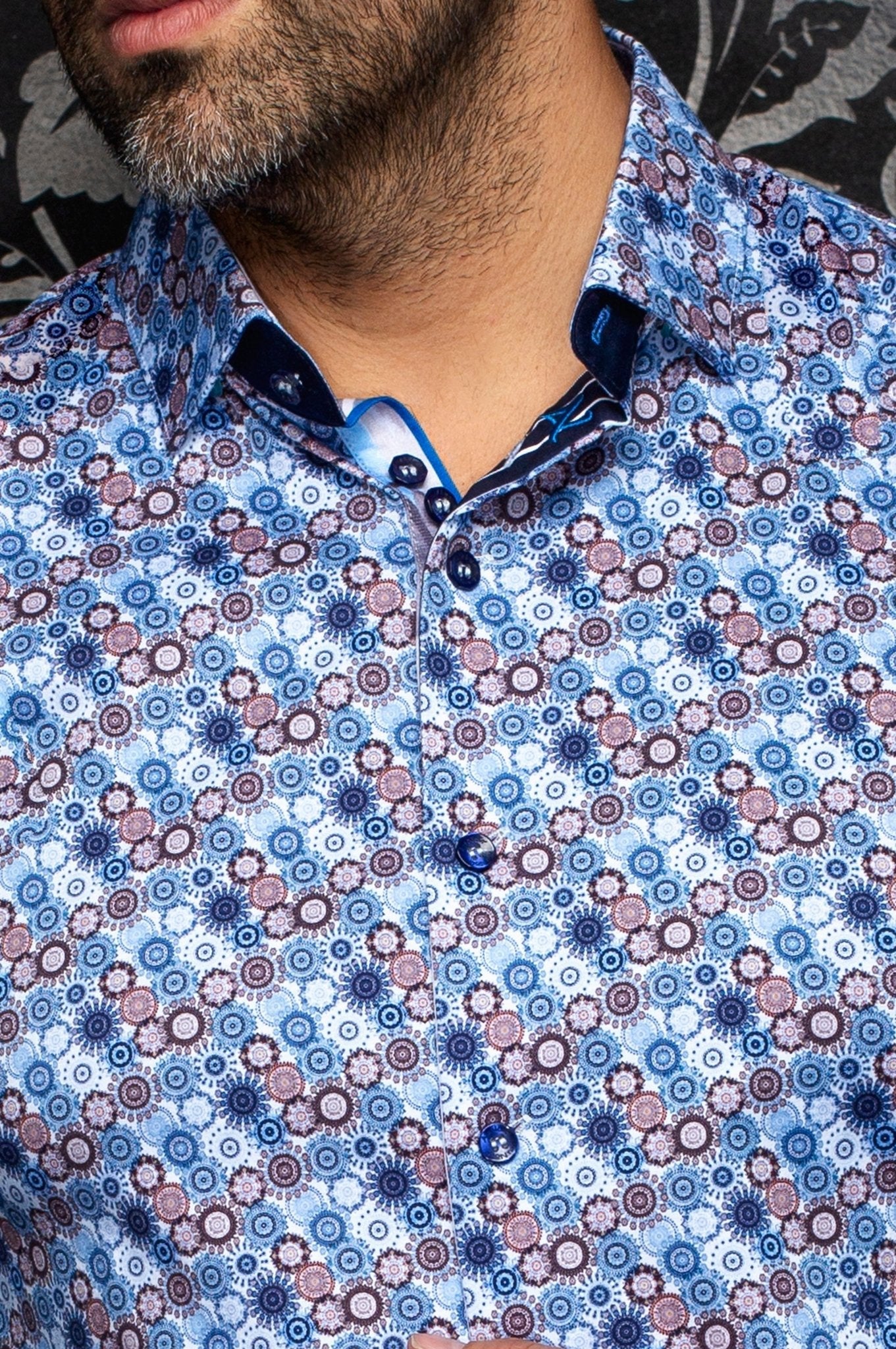 CHEMISE | CLOUDSPIN, Blue Mutli - AU NOIR