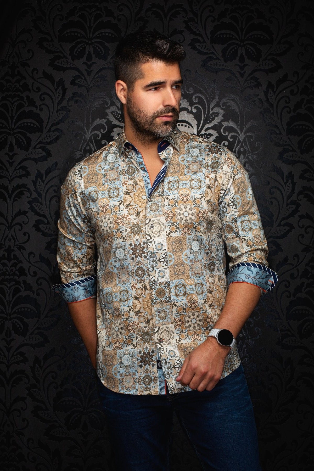 CHEMISE | CLOVIS, Light Beige - AU NOIR