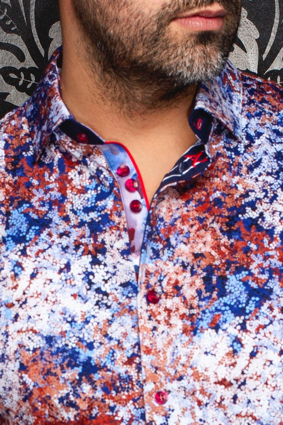 CHEMISE | CONFETTI, Rust Blue - AU NOIR
