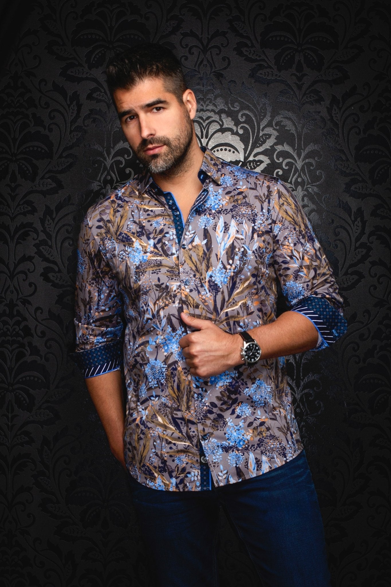 CHEMISE | DEVEREAUX, Grey - AU NOIR