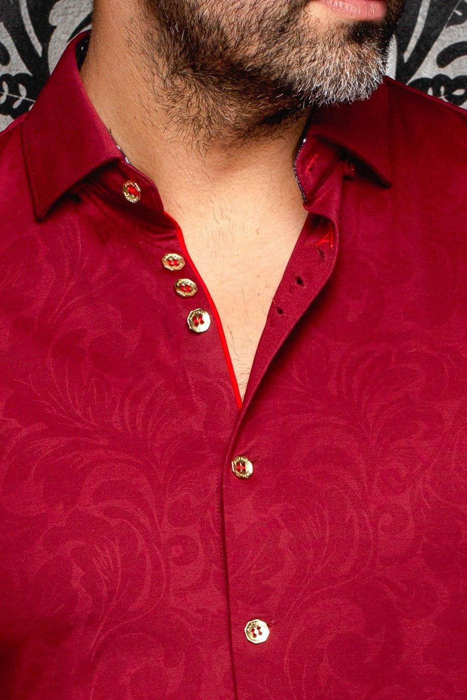 CHEMISE | DUNN, Burgundy - AU NOIR