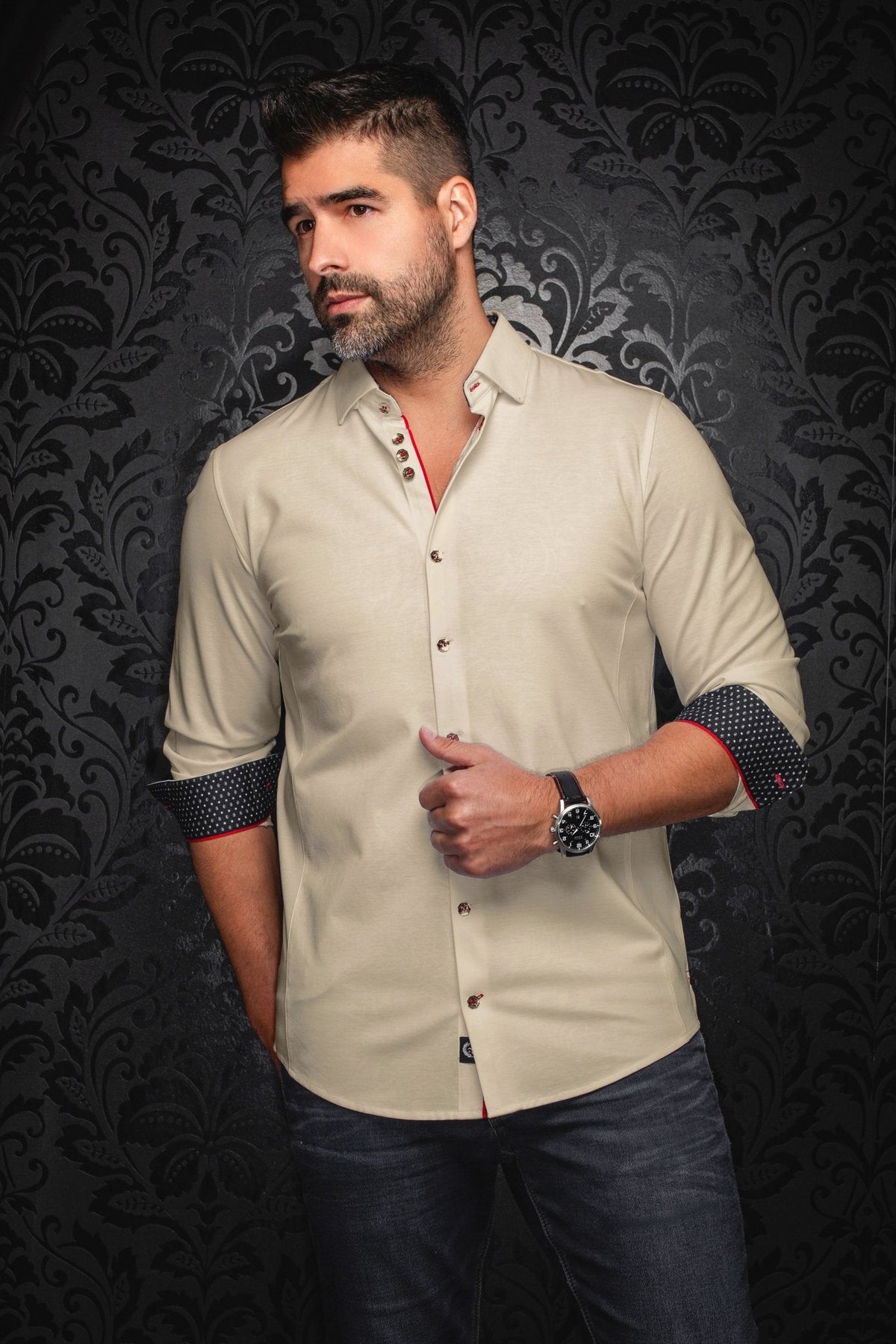 CHEMISE | DUNN, Stone - AU NOIR