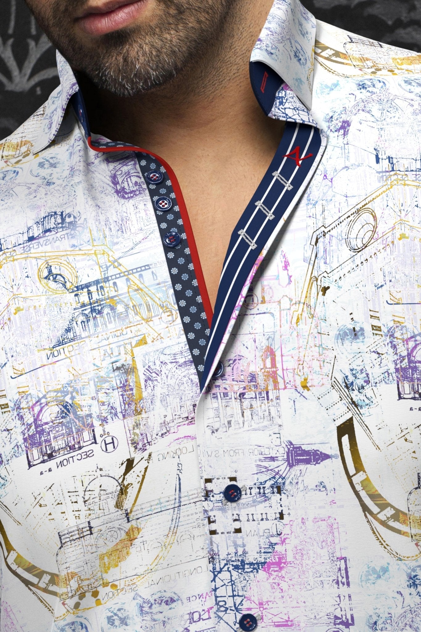 CHEMISE | FLORENSIO, White multi - AU NOIR