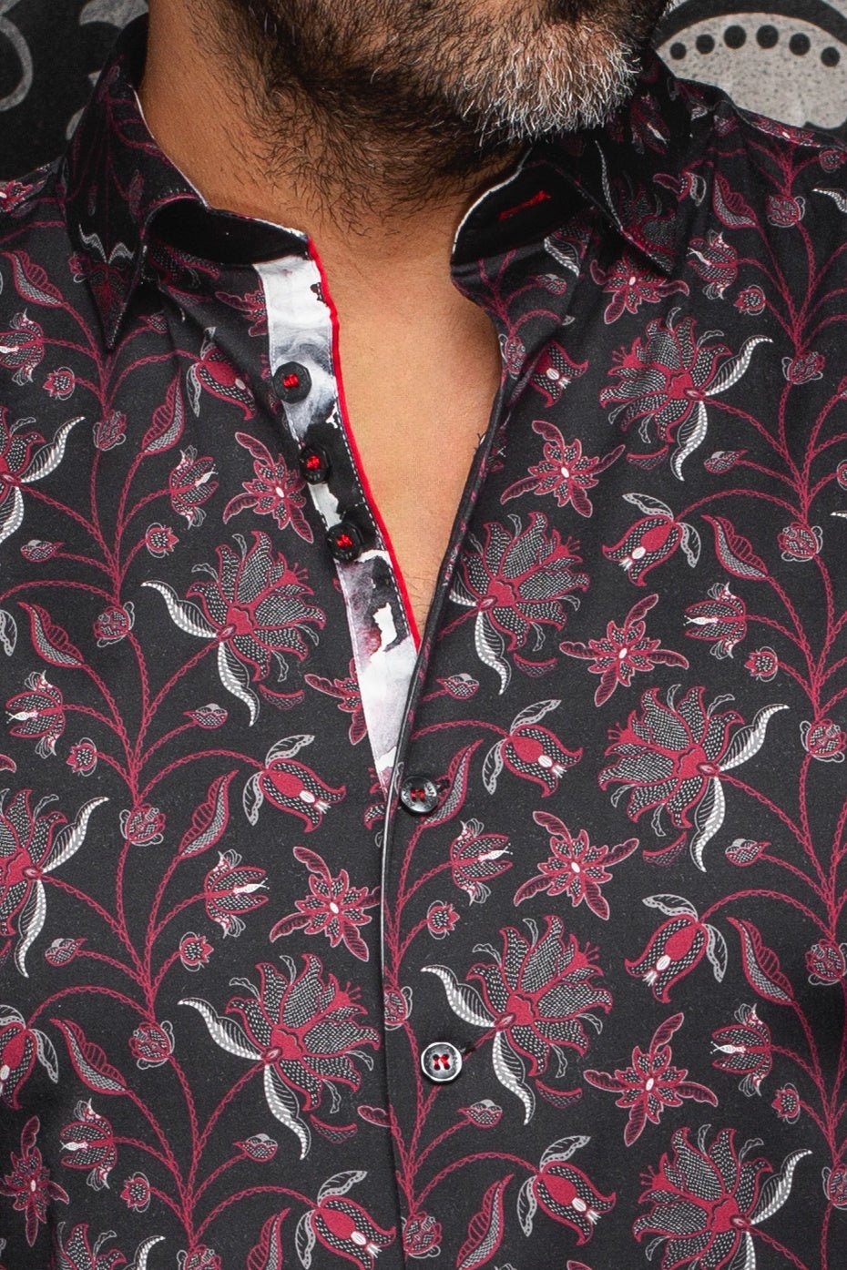 CHEMISE | GALLOWAY, Burgundy - AU NOIR