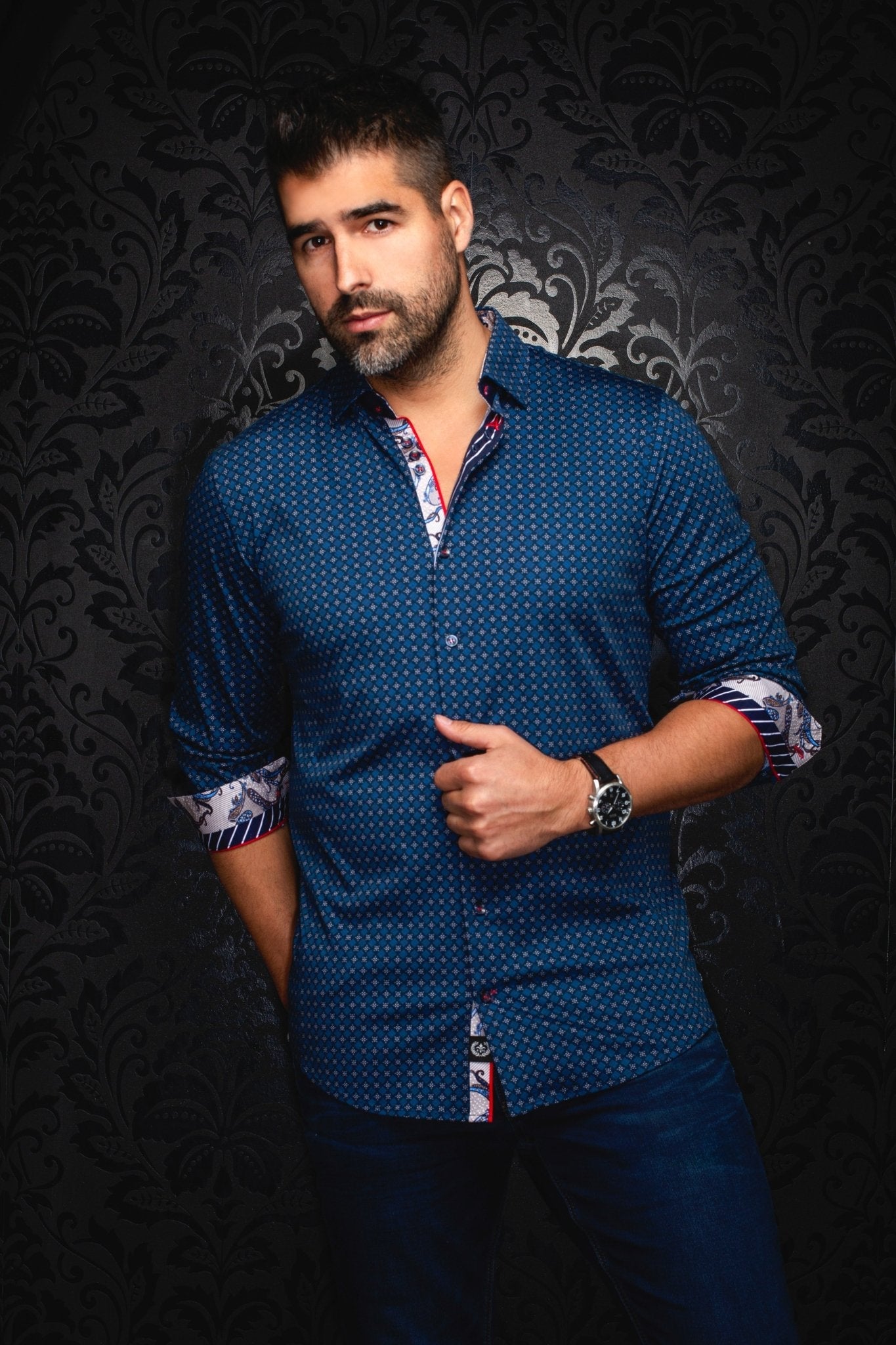 CHEMISE | GENESIS, Navy - AU NOIR