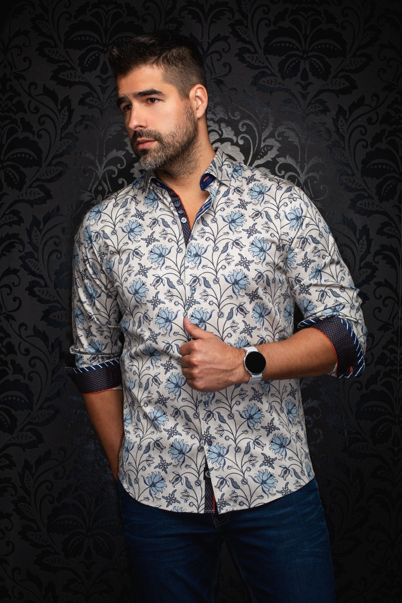 CHEMISE | HARRINGTON, Stone - AU NOIR