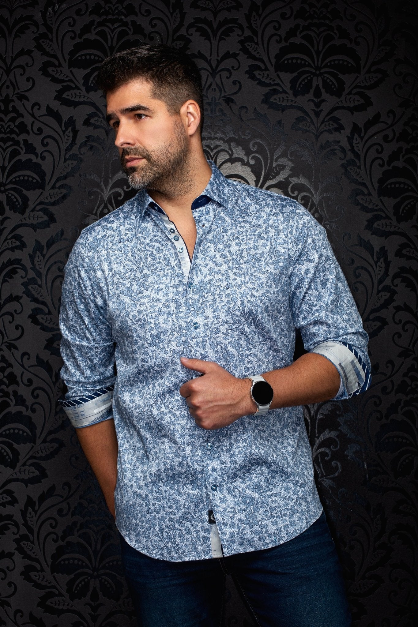 CHEMISE | JARRICK, Blue - AU NOIR