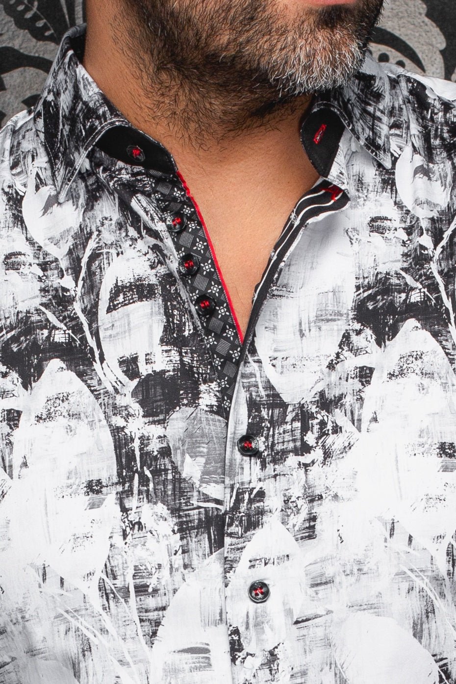 CHEMISE | JASPER, White Black - AU NOIR