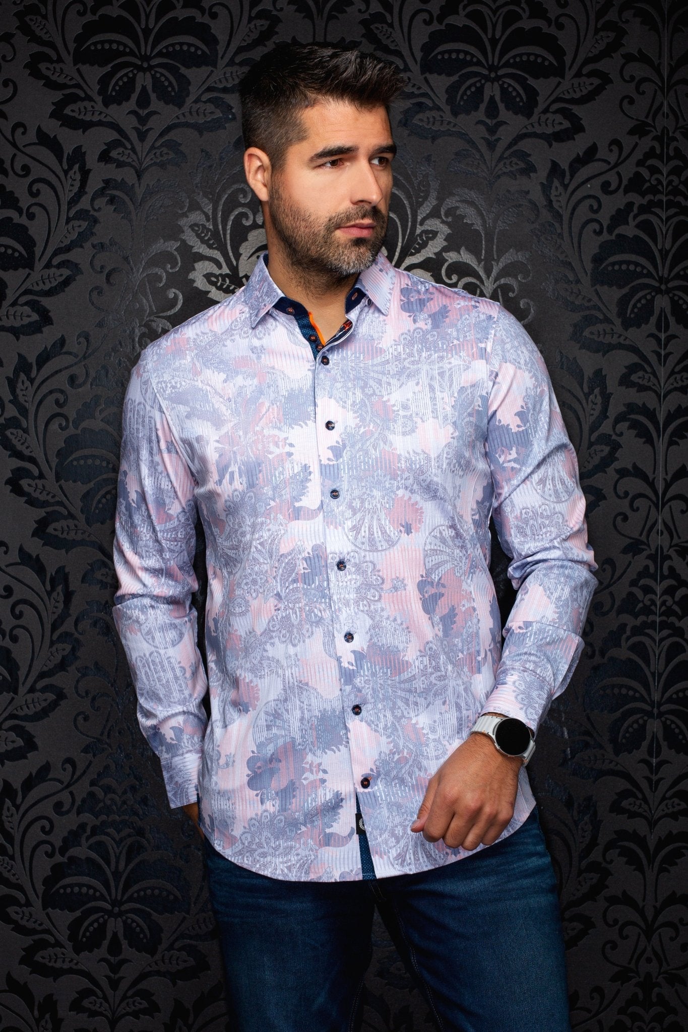 CHEMISE | KALIMANTAN, White Peach - AU NOIR