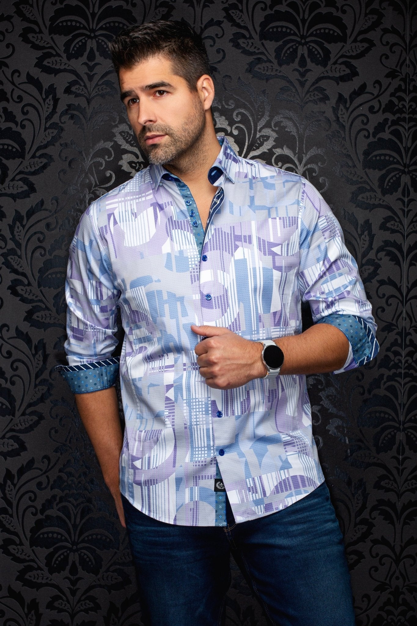 CHEMISE | LAJEDO, Lilac - AU NOIR