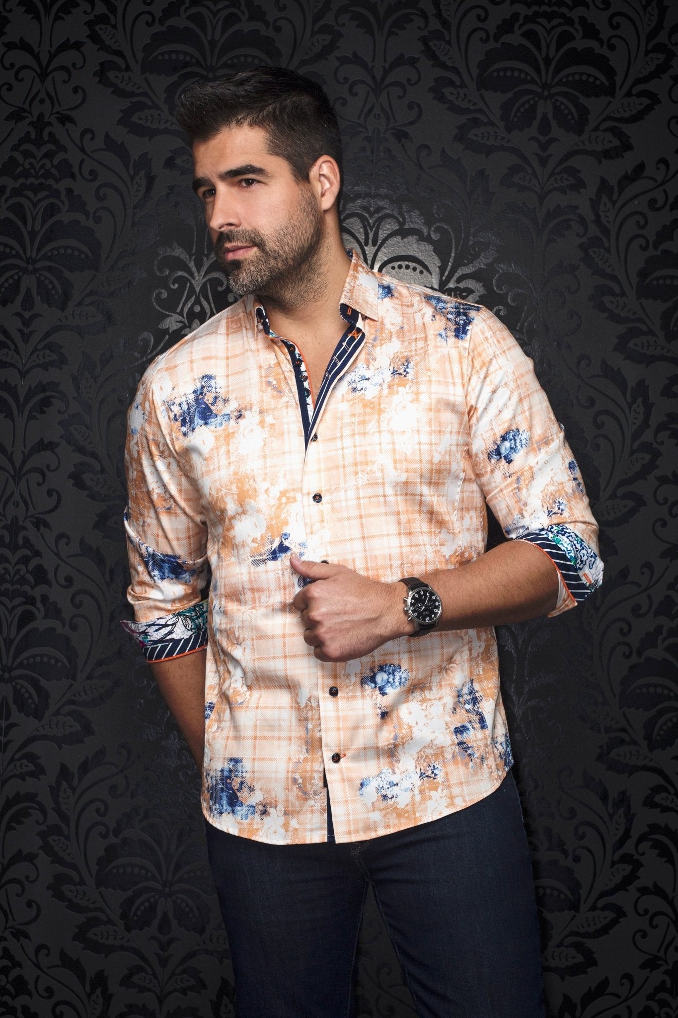 CHEMISE | LOANO, Orange - AU NOIR