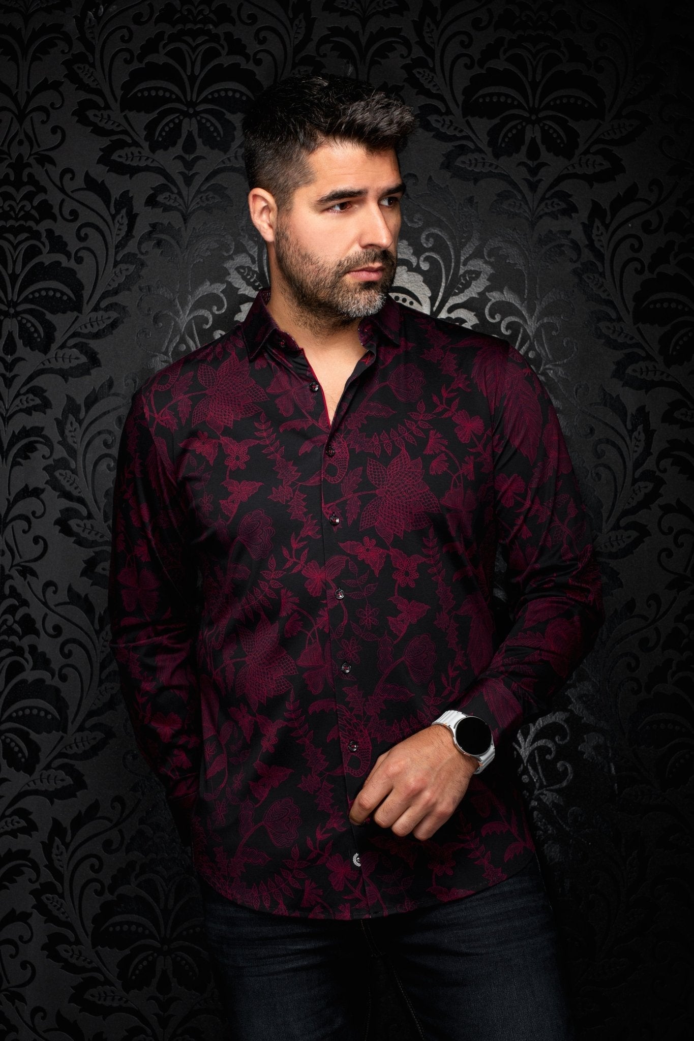 CHEMISE | LUXOR, Black Cabernet - AU NOIR