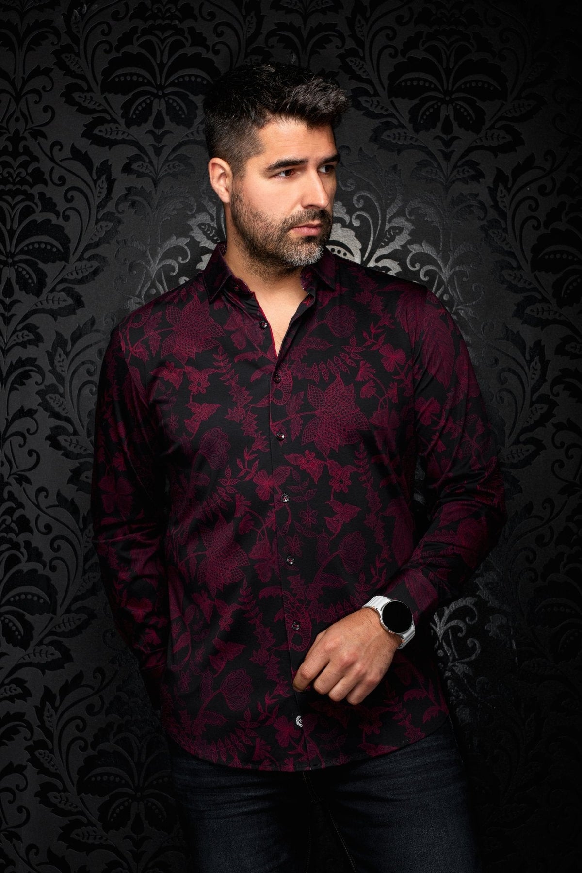 CHEMISE | LUXOR, Black Cabernet - AU NOIR
