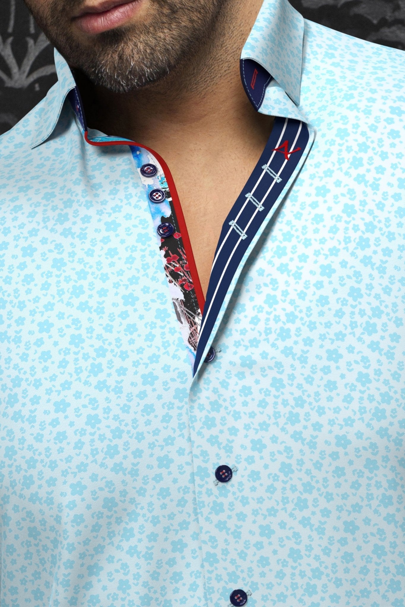 CHEMISE | MINORI, Turquoise - AU NOIR
