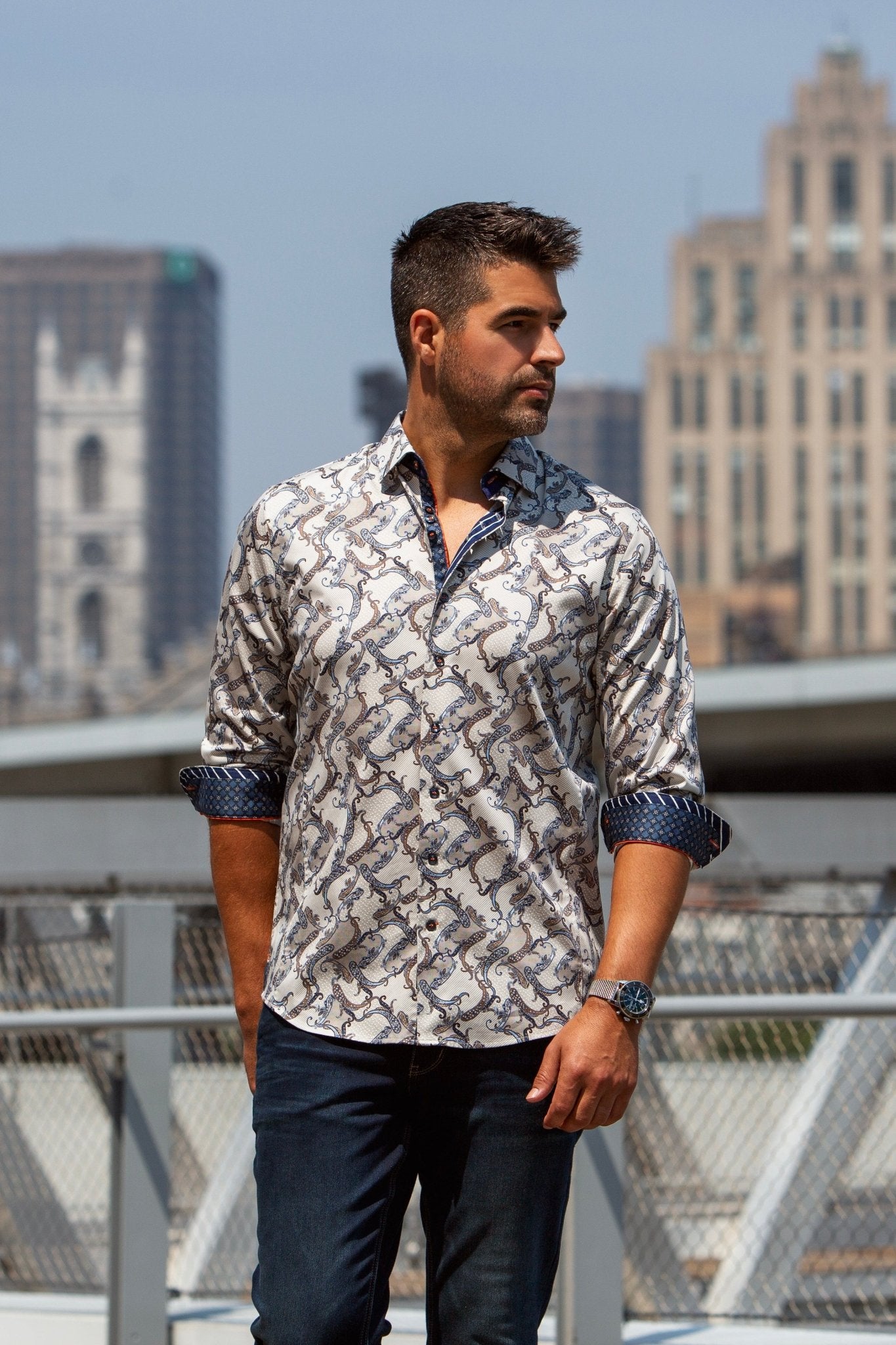 CHEMISE | MIRAGE, Stone - AU NOIR