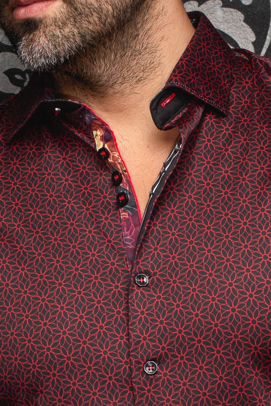 CHEMISE | NELUMBO, Red - AU NOIR