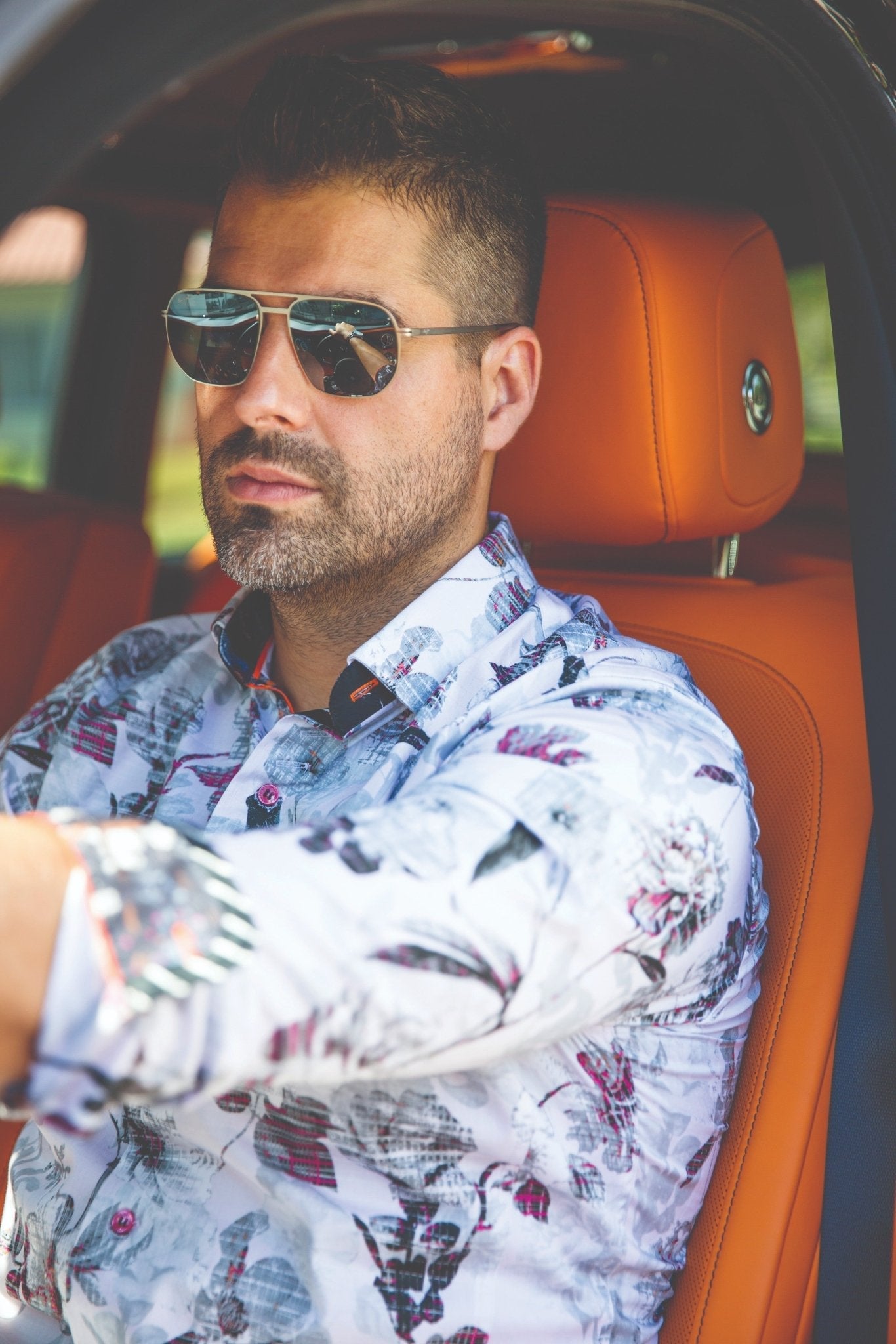 CHEMISE | PEYLON, White Pink - AU NOIR