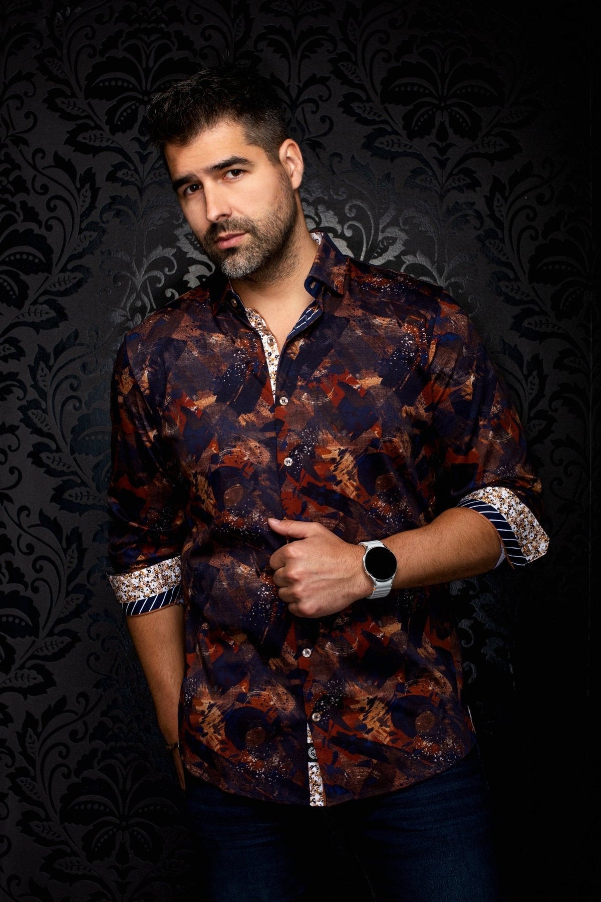 CHEMISE | POLLARO, Navy - AU NOIR