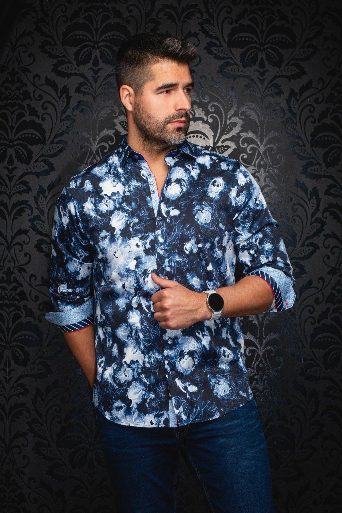 CHEMISE | ROSARUGOSA, Navy - AU NOIR