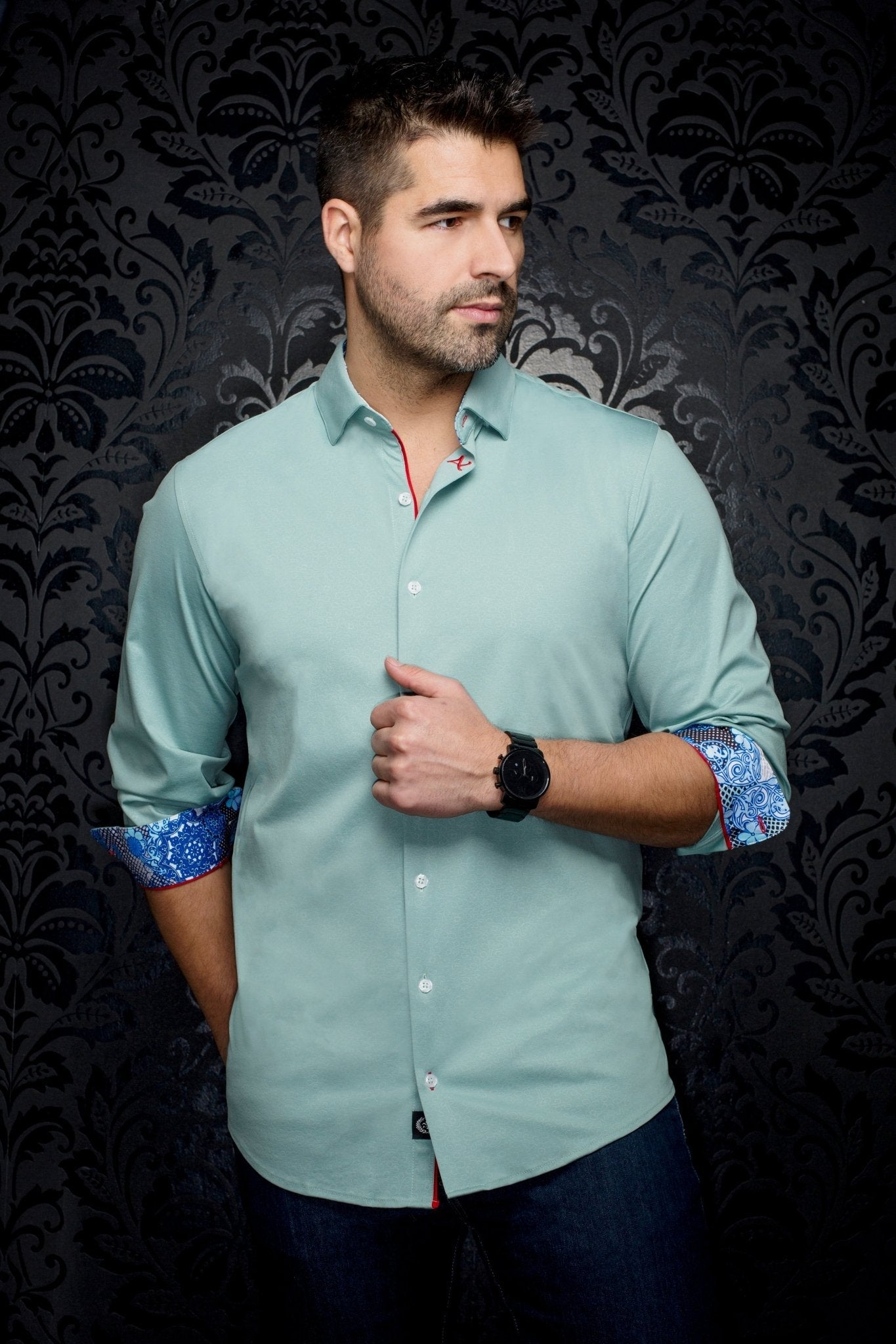 CHEMISE | ROSMARINO, Green - AU NOIR