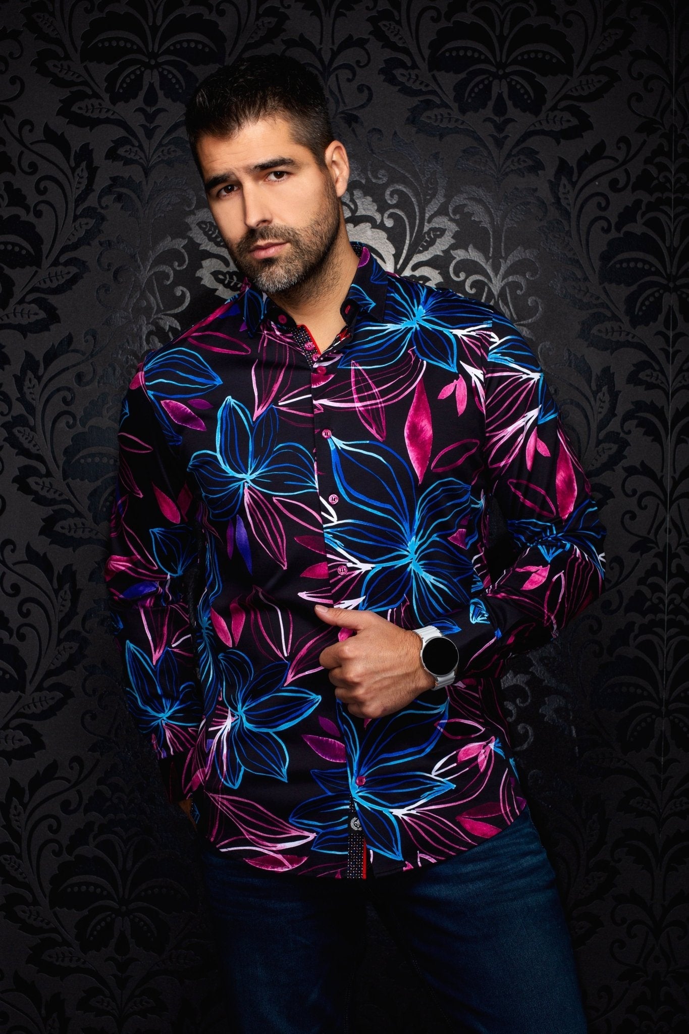 CHEMISE | SAKARUN, Black Multi - AU NOIR
