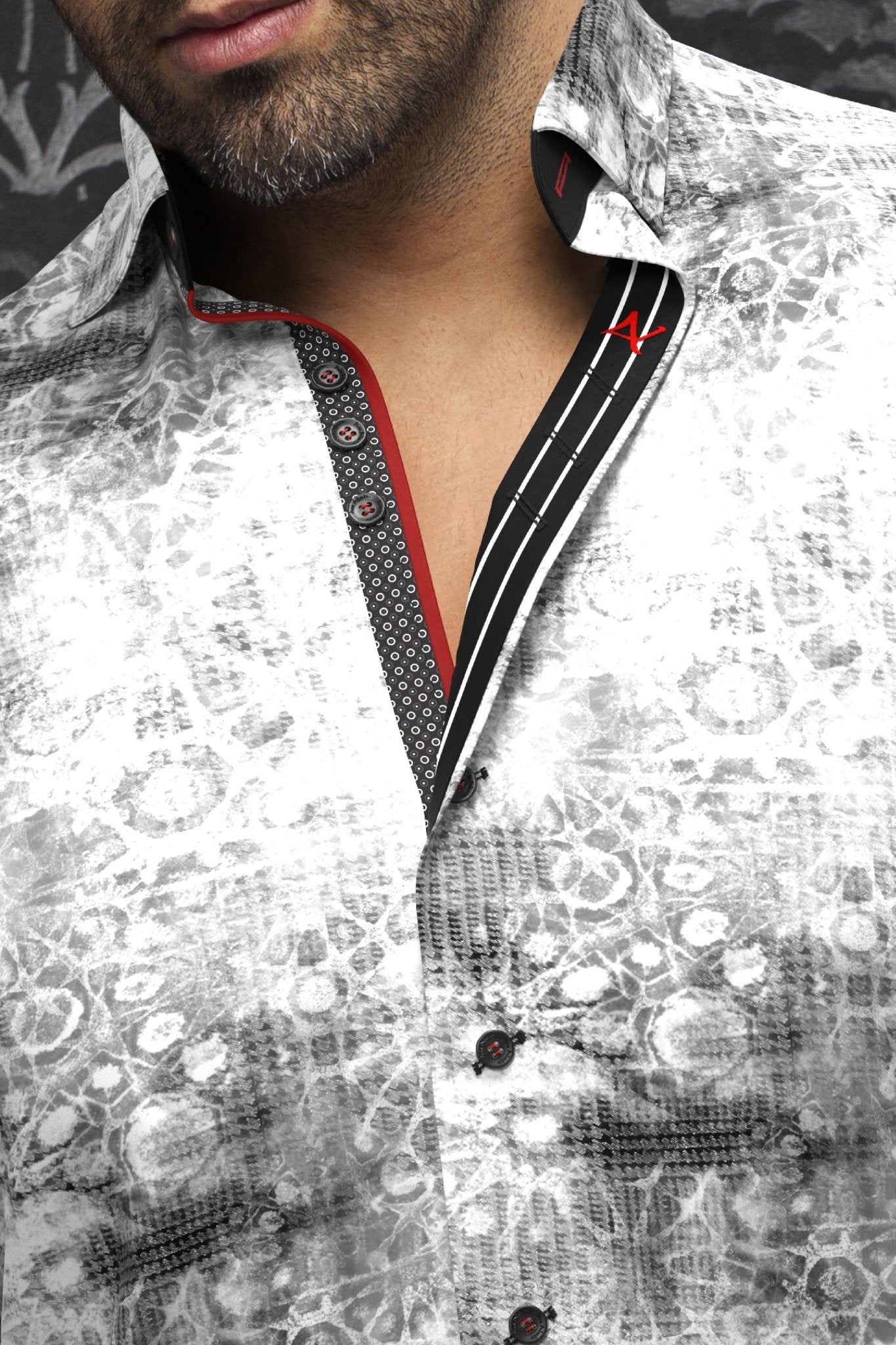 CHEMISE | SHIBORI, White - AU NOIR