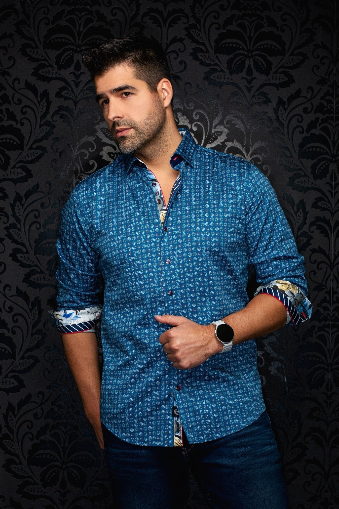 CHEMISE | SKYDALE, Deep Blue - AU NOIR