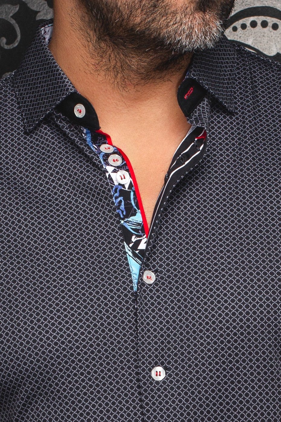 CHEMISE | SUNDANCE, Black Grey - AU NOIR