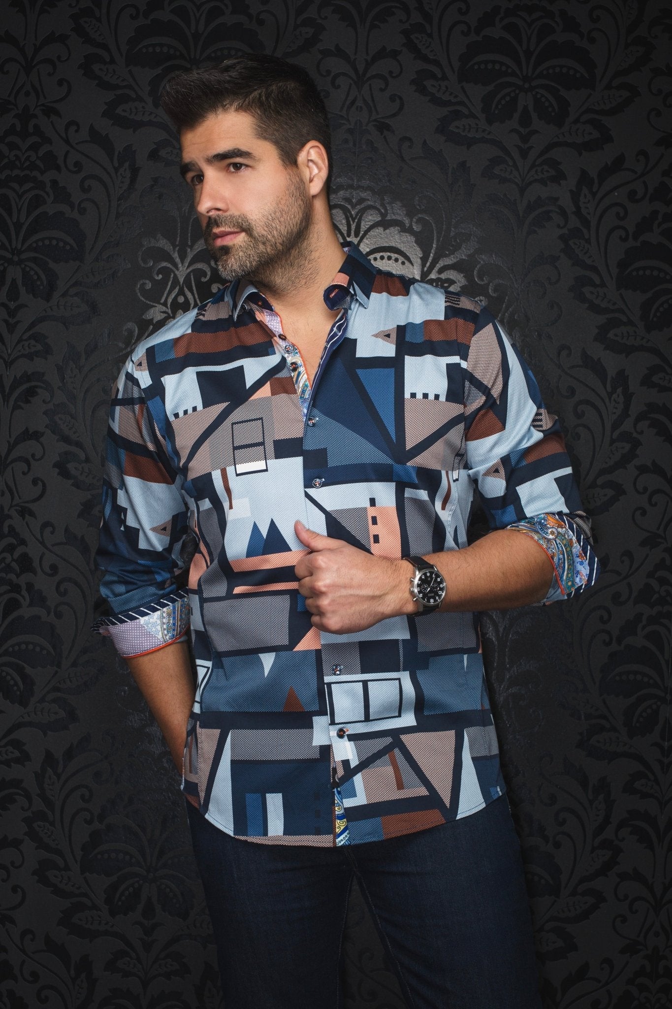 CHEMISE | WAVERLY, Navy - AU NOIR