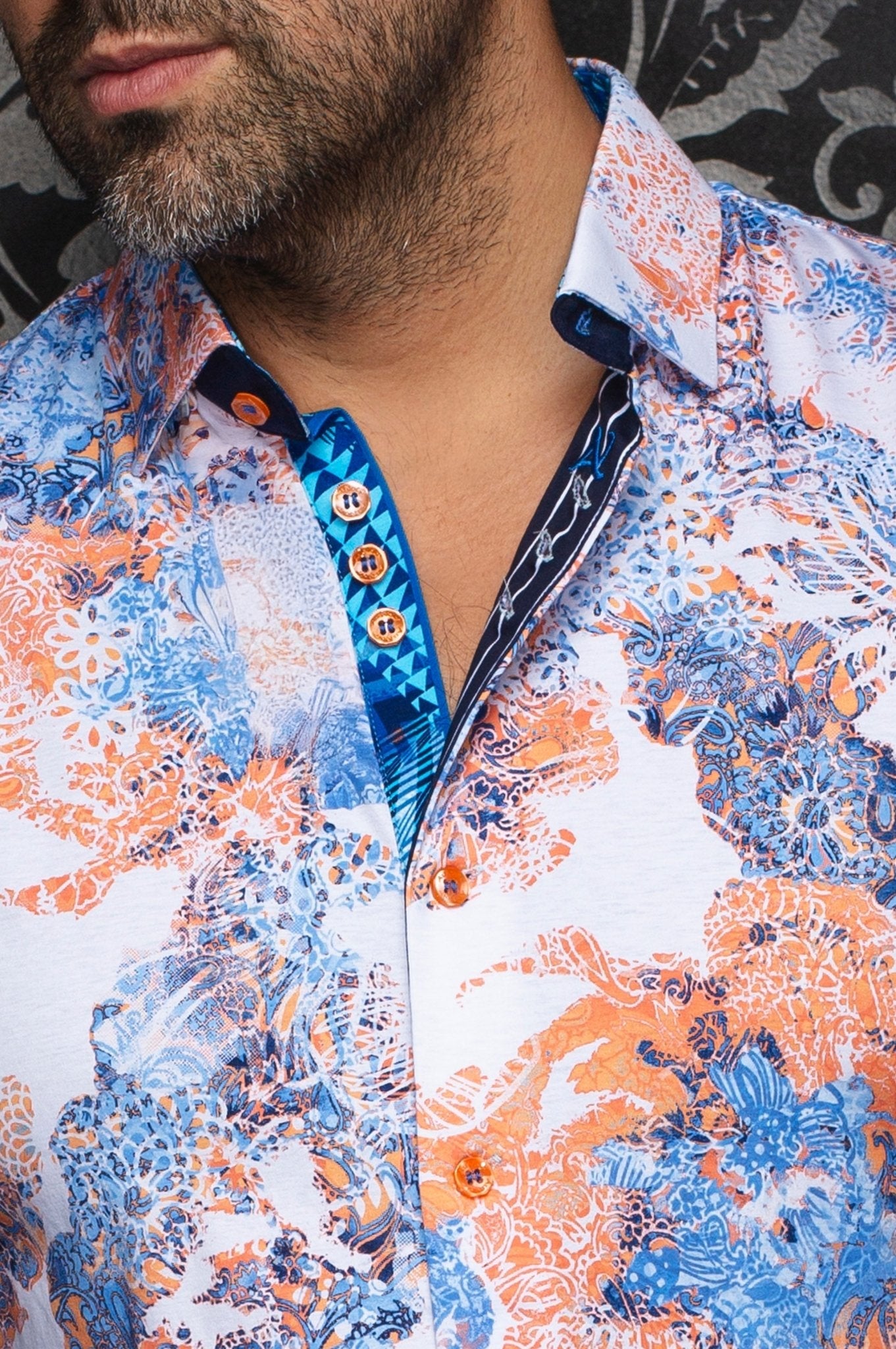 CHEMISE | WISTERIA, Orange - AU NOIR