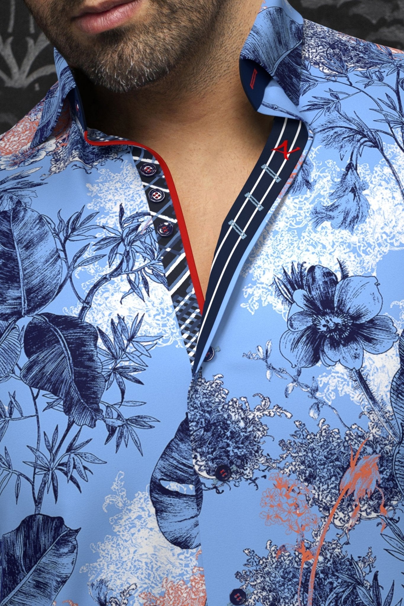 CHEMISE | ZANE, Cobalt - AU NOIR