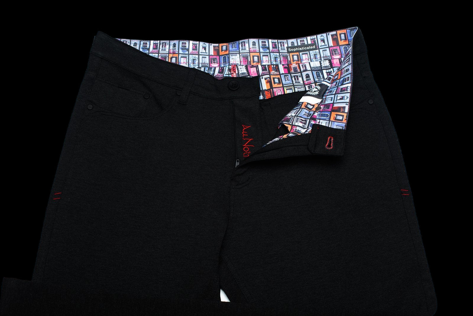 Dressy Stretch Pant - Winchester Black - AUNOIR
