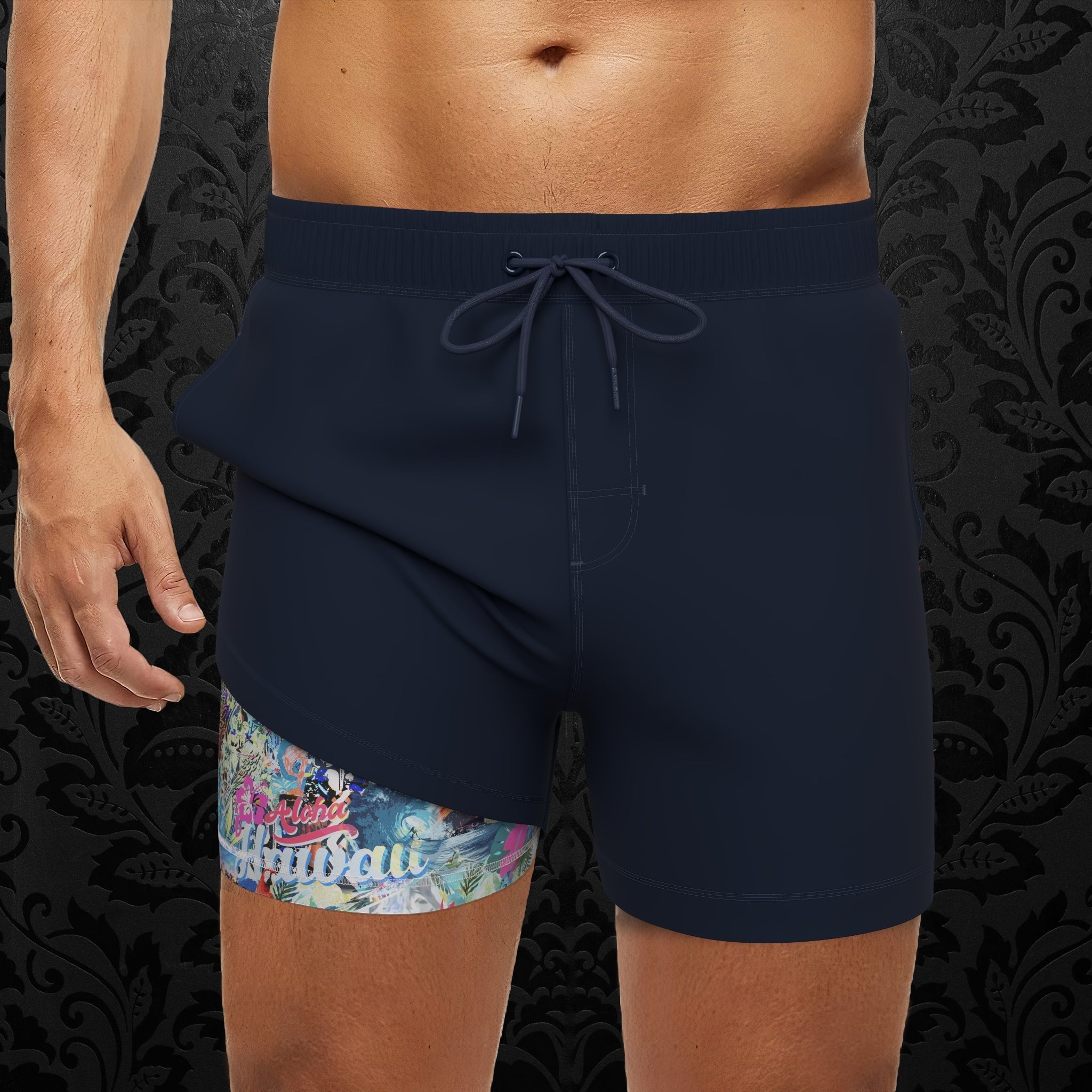 MAILLOT DE BAIN | SOLIDA, Navy - AU NOIR