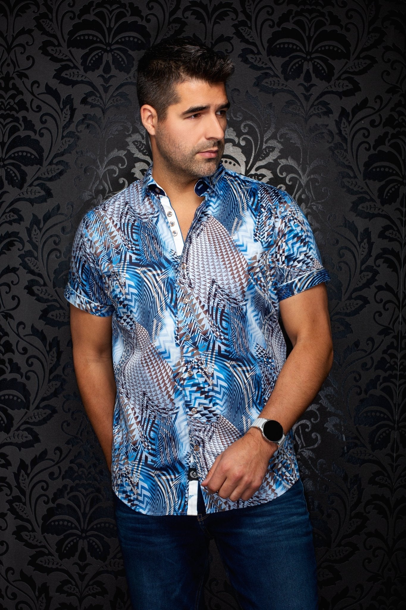 Manches Courtes | BADESI, Light Blue - AU NOIR