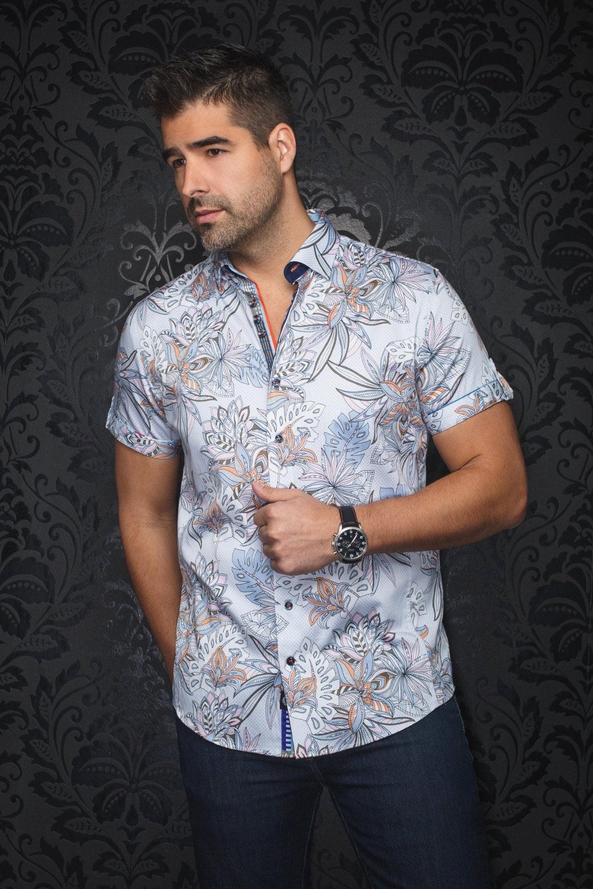 Manches Courtes | CORRADO, Light Blue - AU NOIR