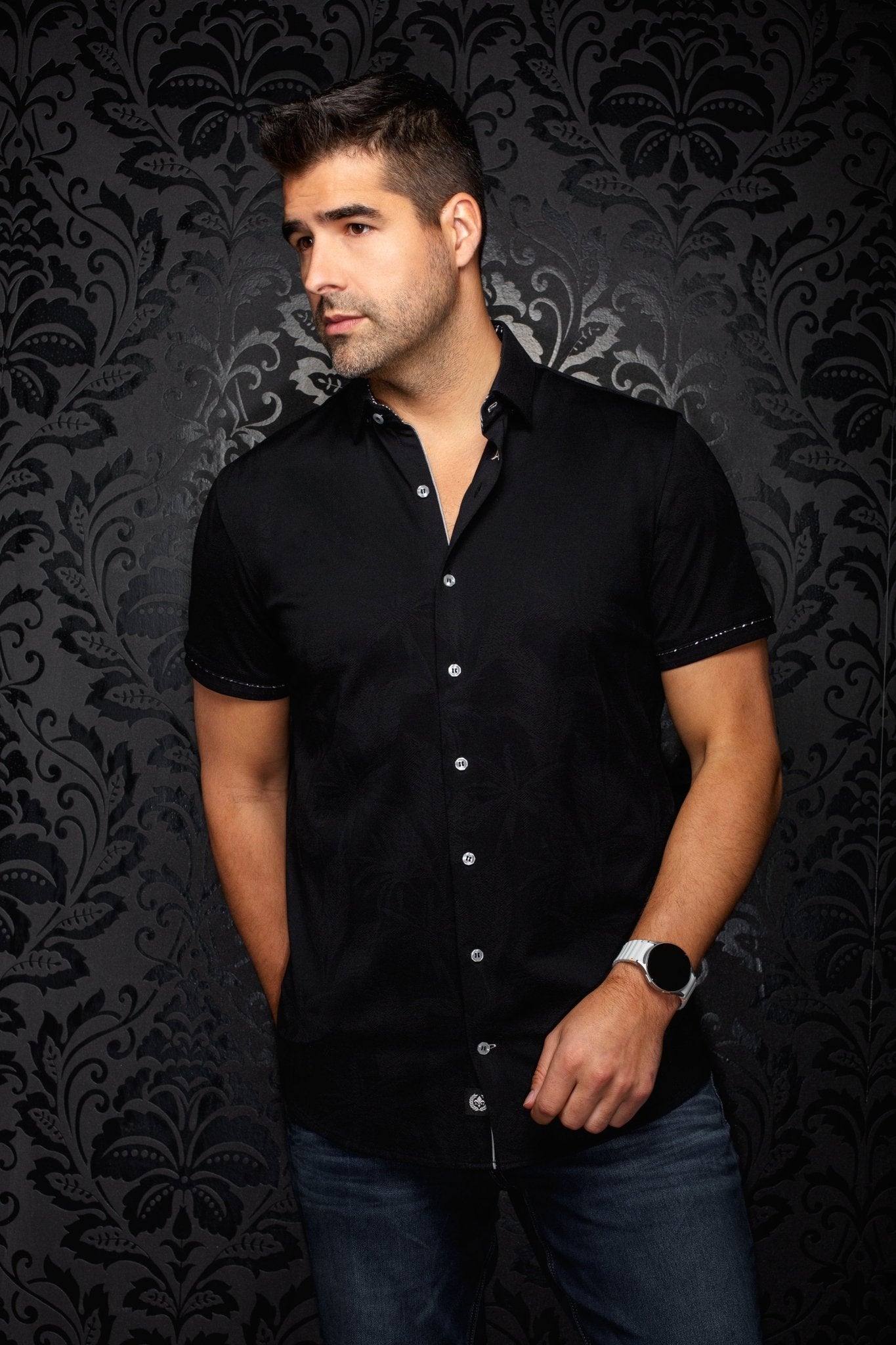 MANCHES COURTES EXTENSIBLE | BRAHEA (SS), Black - AU NOIR