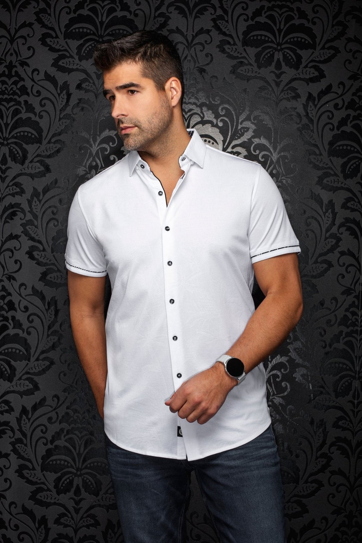 MANCHES COURTES EXTENSIBLE | BRAHEA (SS), White - AU NOIR