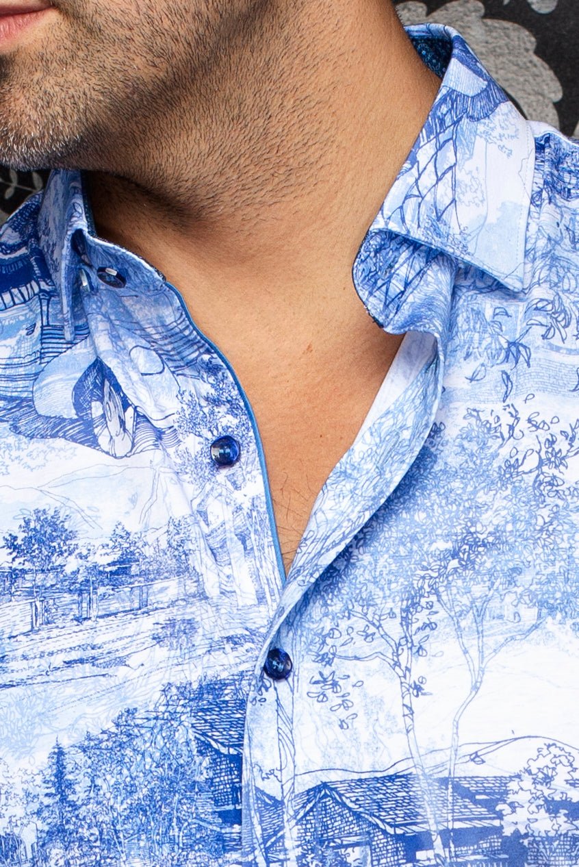 MANCHES COURTES EXTENSIBLE | GAVELSTON, Light Blue - AU NOIR