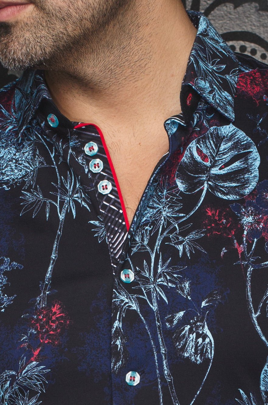 MANCHES COURTES EXTENSIBLE | MARENGO, Black Turquoise - AU NOIR