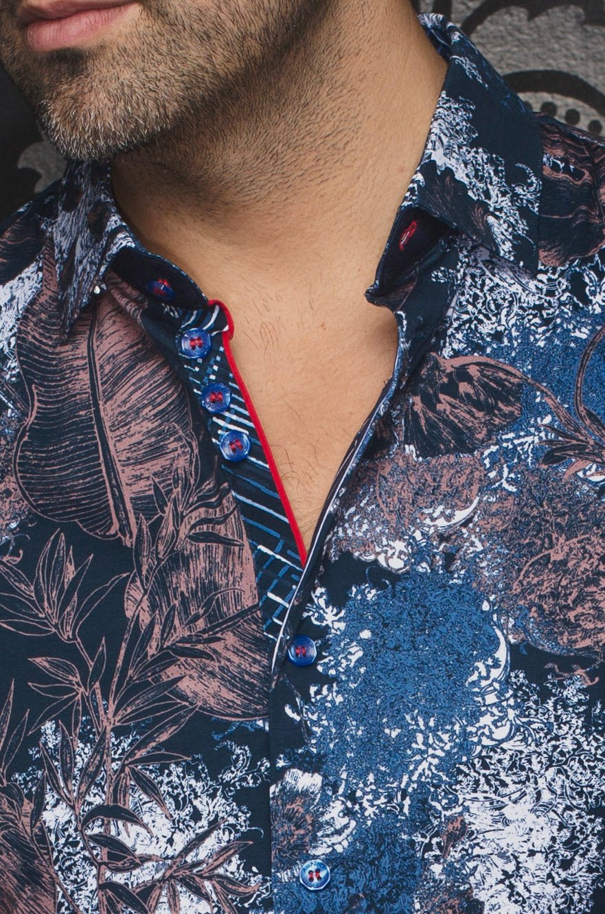 MANCHES COURTES EXTENSIBLE | MARENGO, Navy Tobacco - AU NOIR
