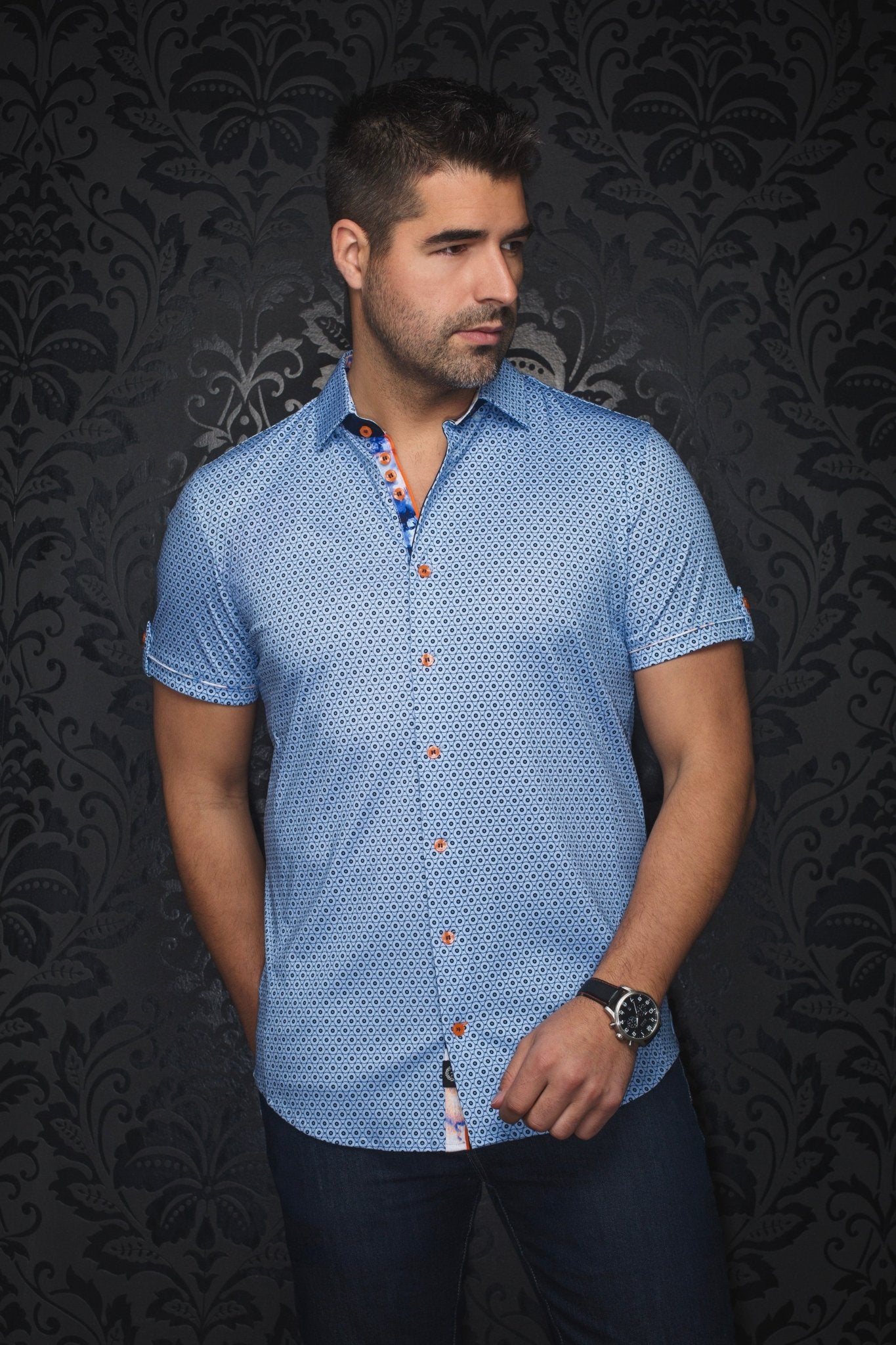 MANCHES COURTES EXTENSIBLE | OSLIN, Light Blue - AU NOIR