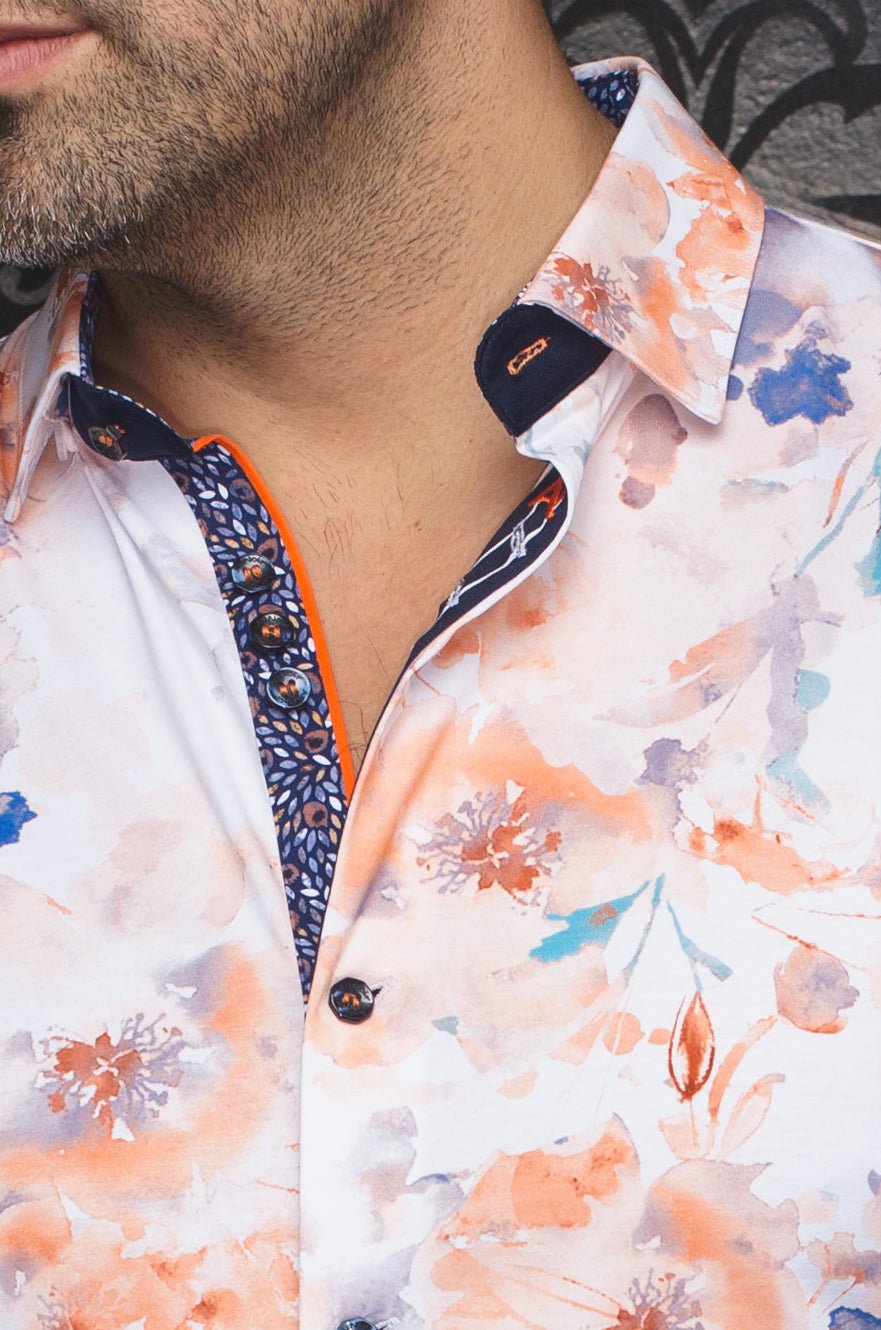 MANCHES COURTES EXTENSIBLE | PEMBA, Orange - AU NOIR