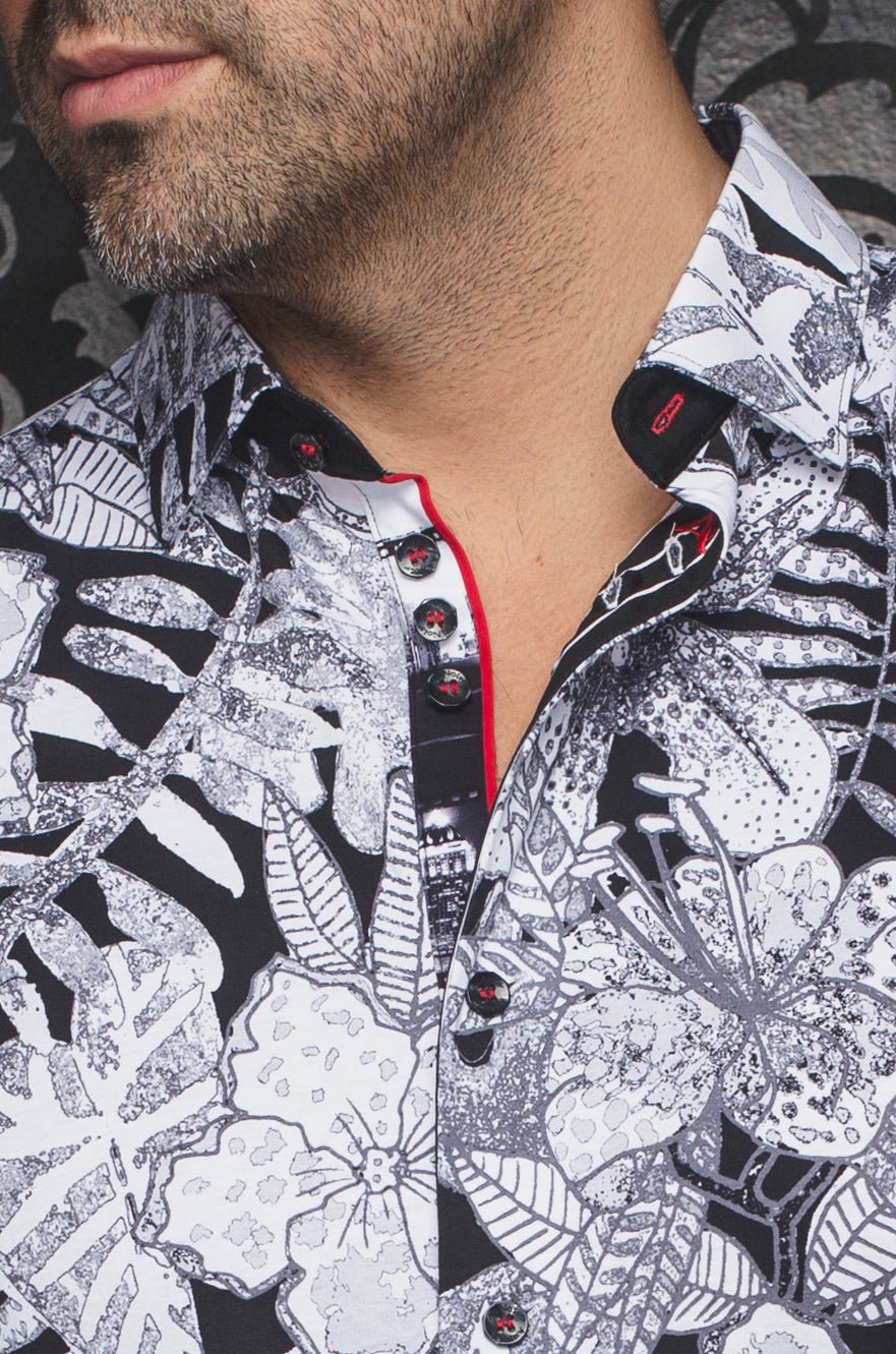 MANCHES COURTES EXTENSIBLE | RONALDO, Black White - AU NOIR
