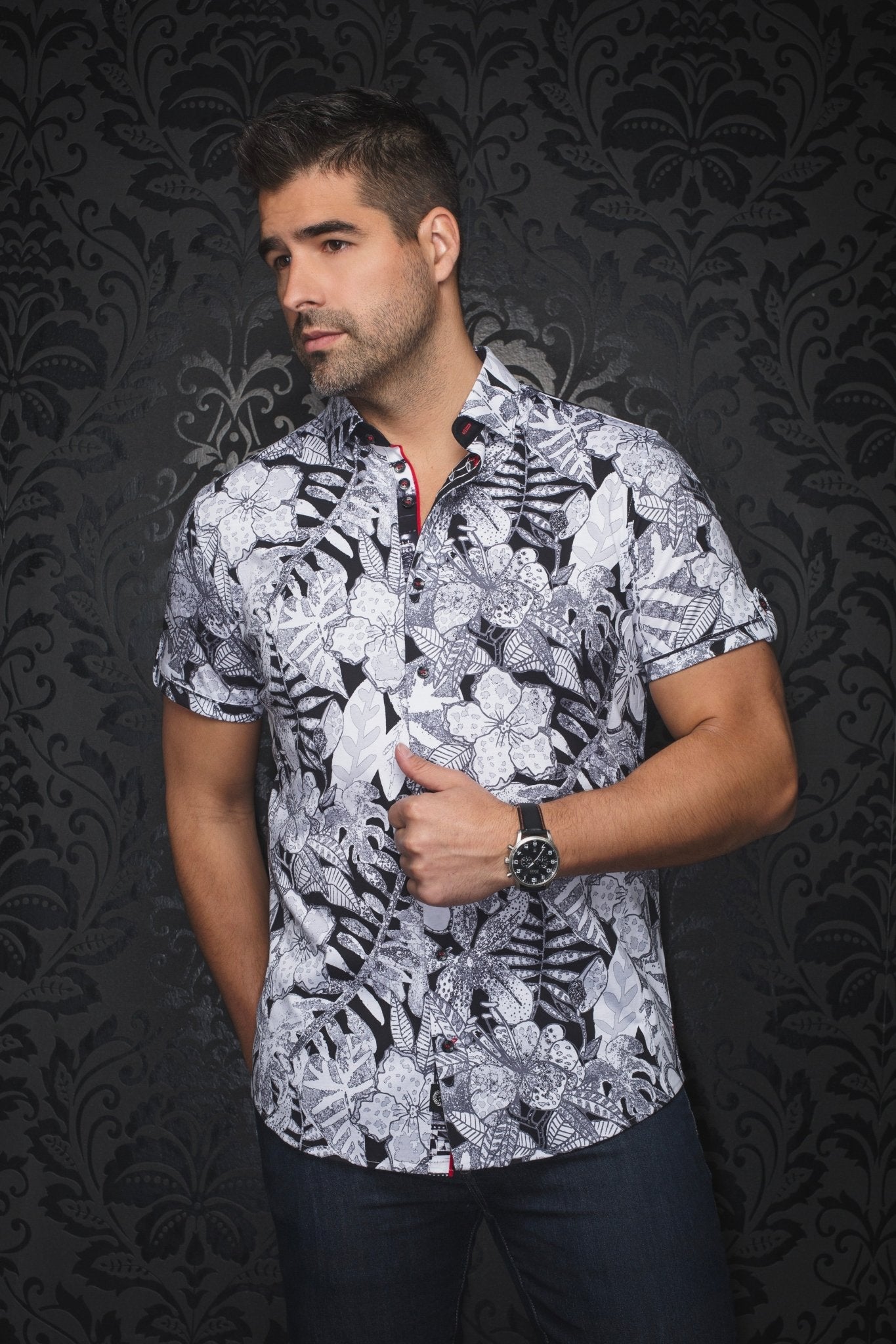 MANCHES COURTES EXTENSIBLE | RONALDO, Black White - AU NOIR