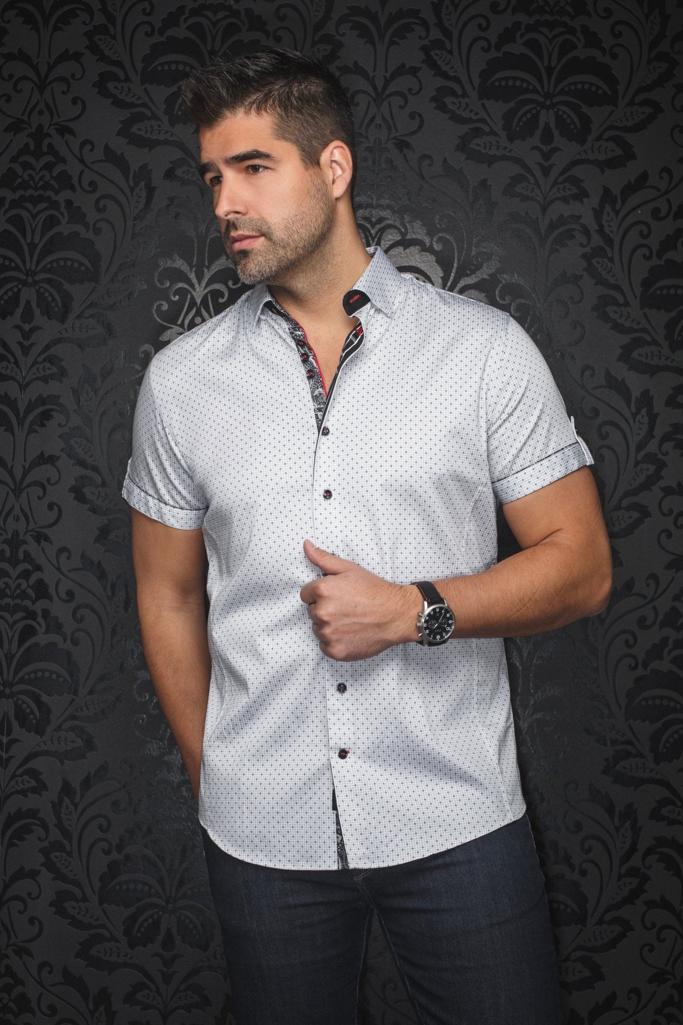 Manches Courtes | FARO, White Black - AU NOIR