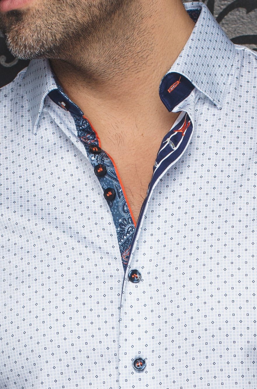 Manches Courtes | FARO, White Blue - AU NOIR