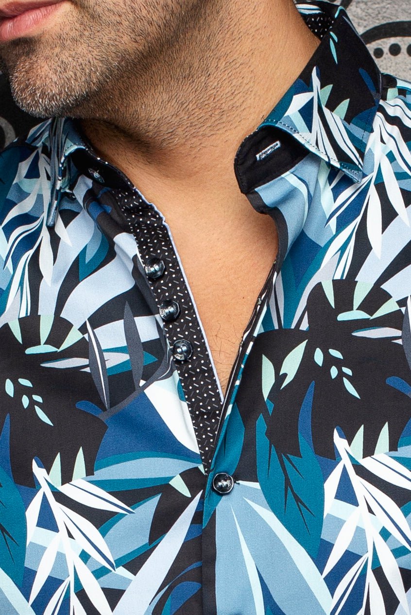 Manches Courtes | GREENWILD, Aqua Black - AU NOIR