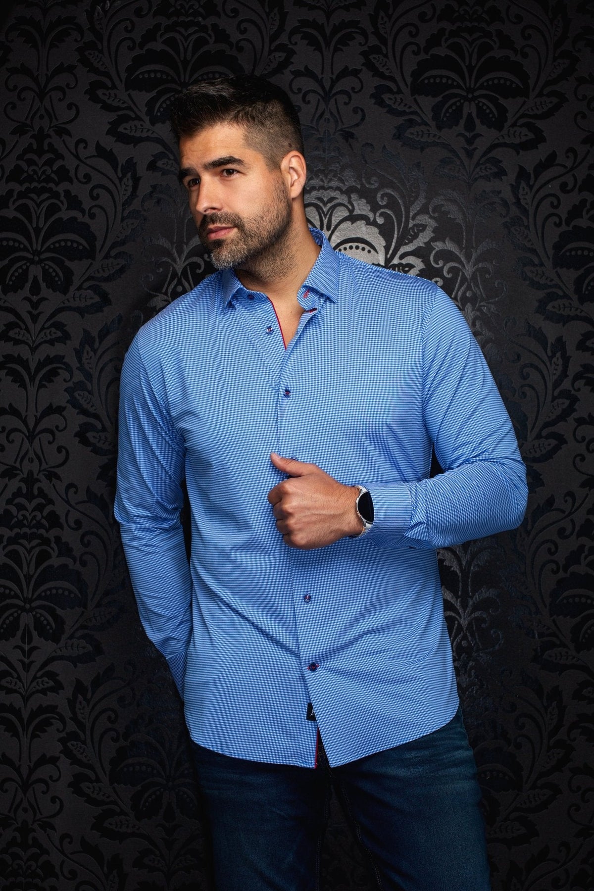 MANCHES LONGUES NYLON | SALENTO, Blue - AU NOIR